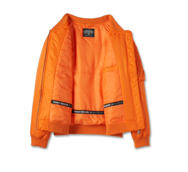 Women's 120th Anniversary Bomber Jacket Orange