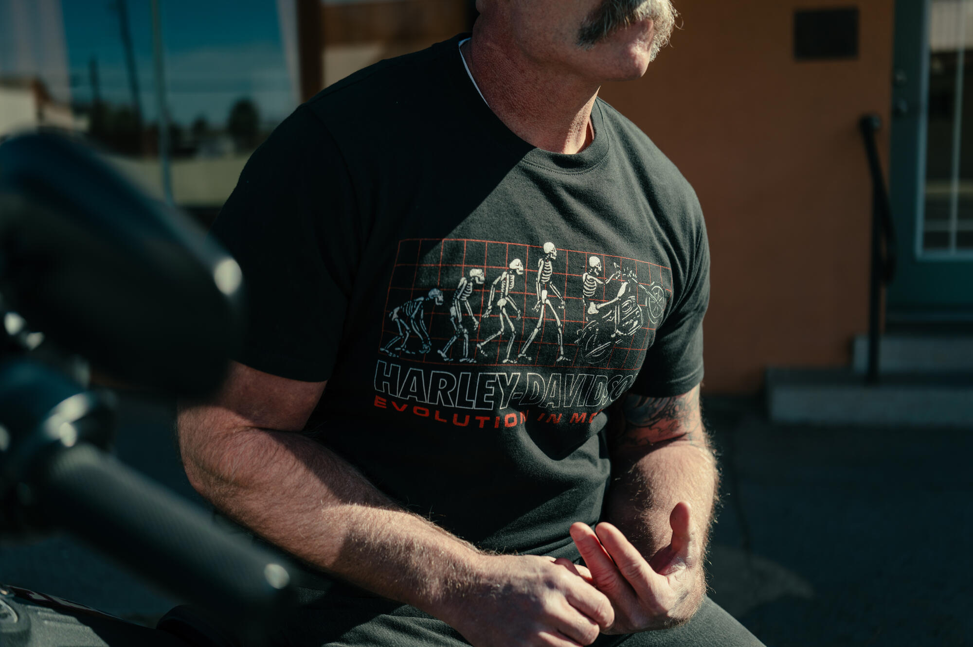 Harley-Davidson Men's Evolution Short Sleeve Shirt, Black