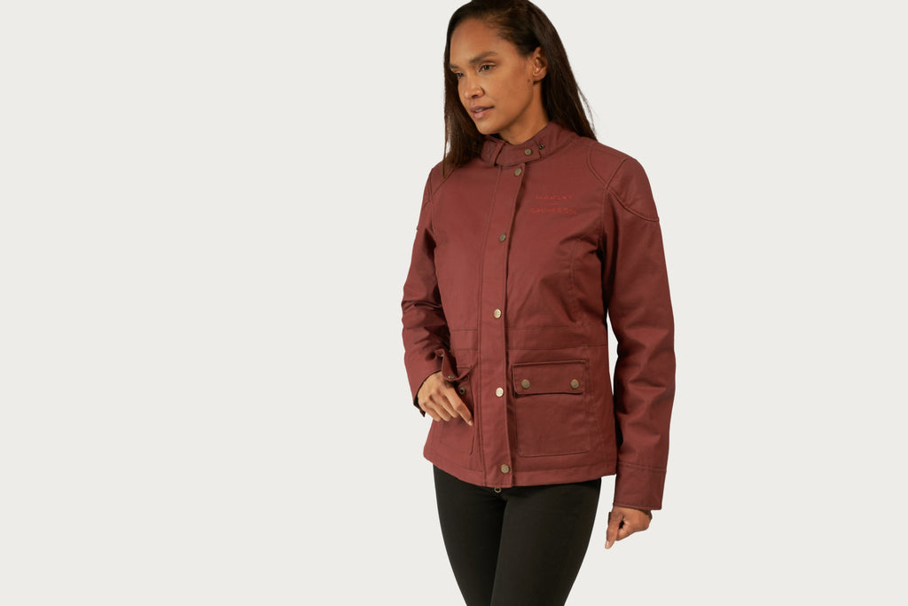 Women's Repose Textile Riding Jacket - Russet Brown