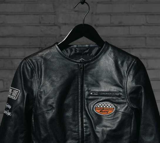 Women's 120th Anniversary Cafe Racer Leather Jacket Black