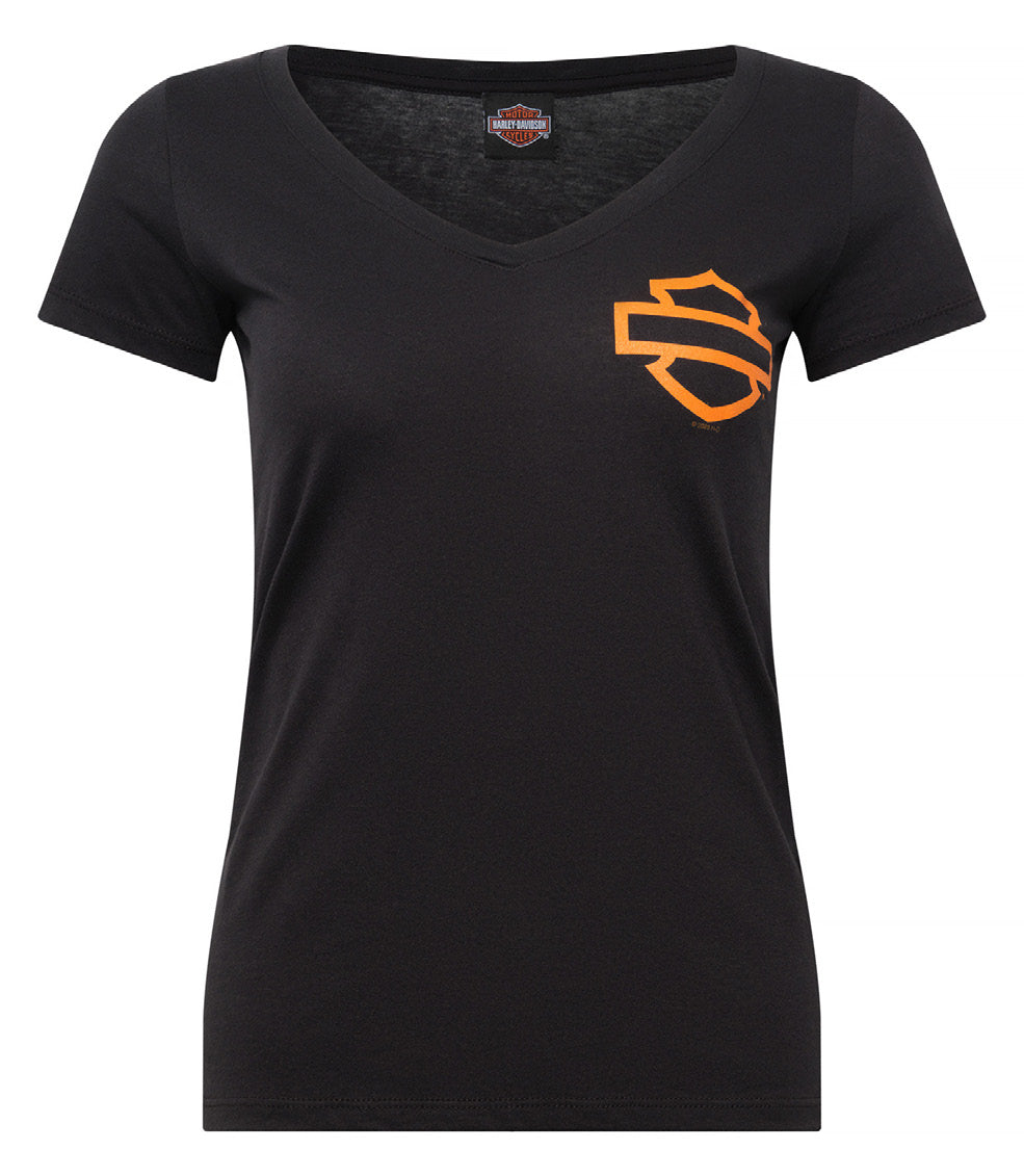 Harley-Davidson® Amman Open T-Shirt B&S on Black