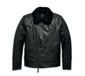 Men's Maverick Leather Biker Jacket - Black