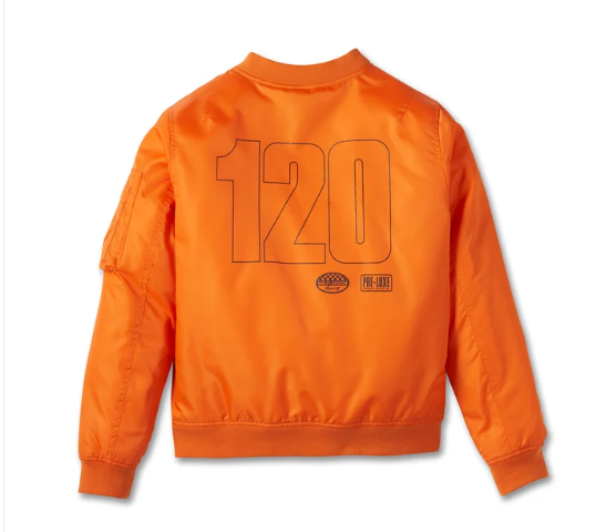 Women's 120th Anniversary Bomber Jacket Orange