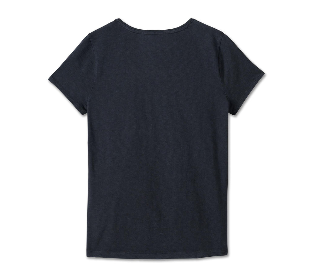 Harley-Davidson women´s T-Shirt United V-Neck Rosebud Black