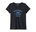 Harley-Davidson women´s T-Shirt United V-Neck Rosebud Black