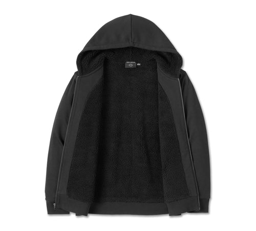 Harley-Davidson Bar & Shield Sherpa Full Zip Hoodie - Harley Black