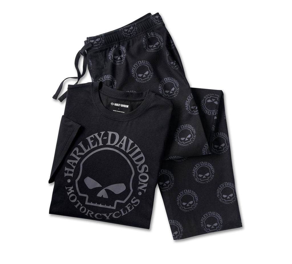 Men's Men's Willie G Skull Short Sleeve Pajama Set