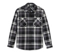 HARLEY-DAVIDSON MENS BAR & SHIELD FLANNEL SHIRT
