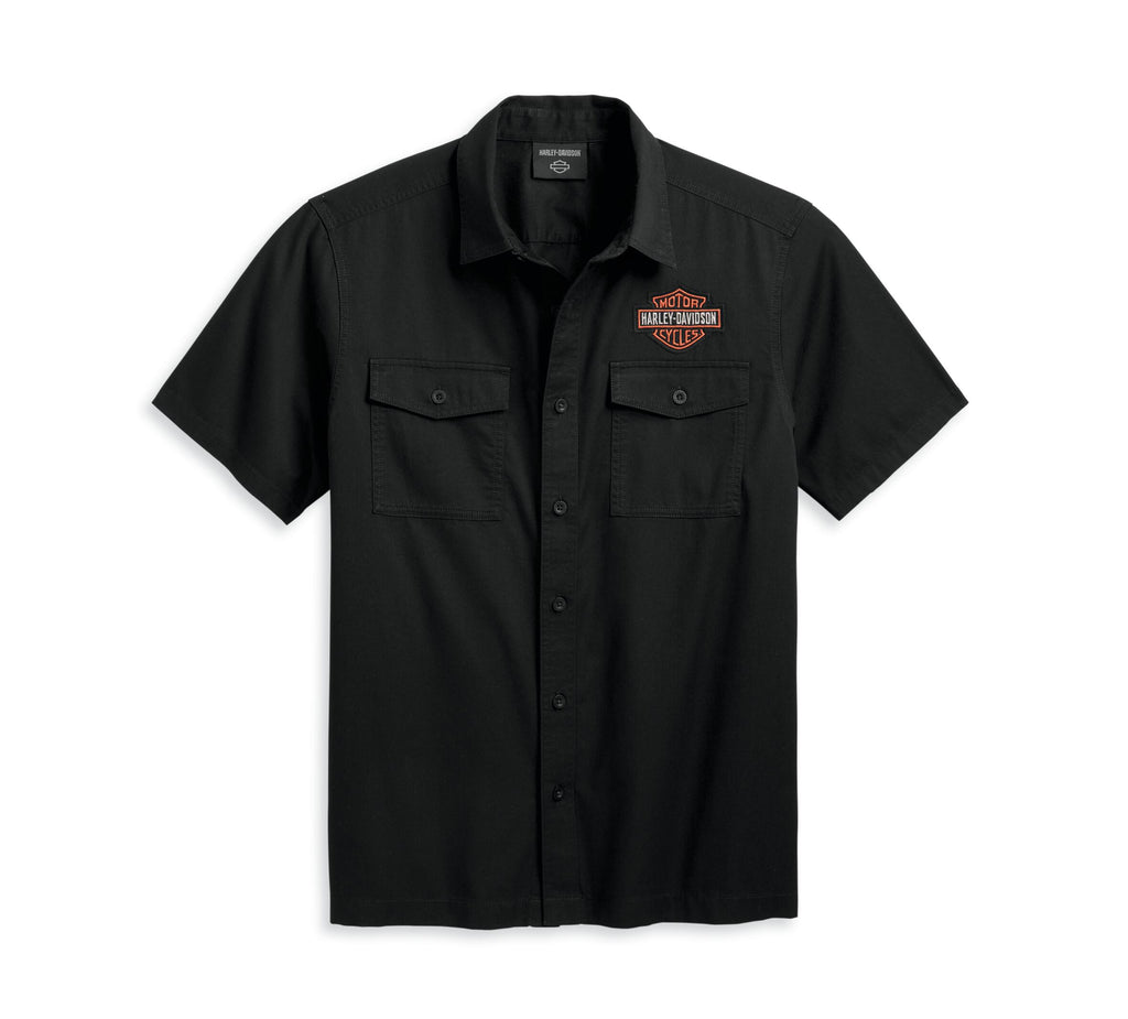 Black Beauty Men's Bar & Shield Short Sleeve Shirt