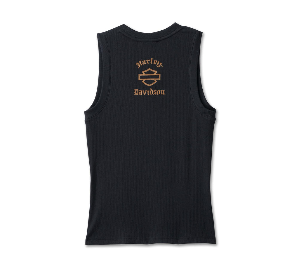 Harley-Davidson Women's Old English Tank - Harley Black