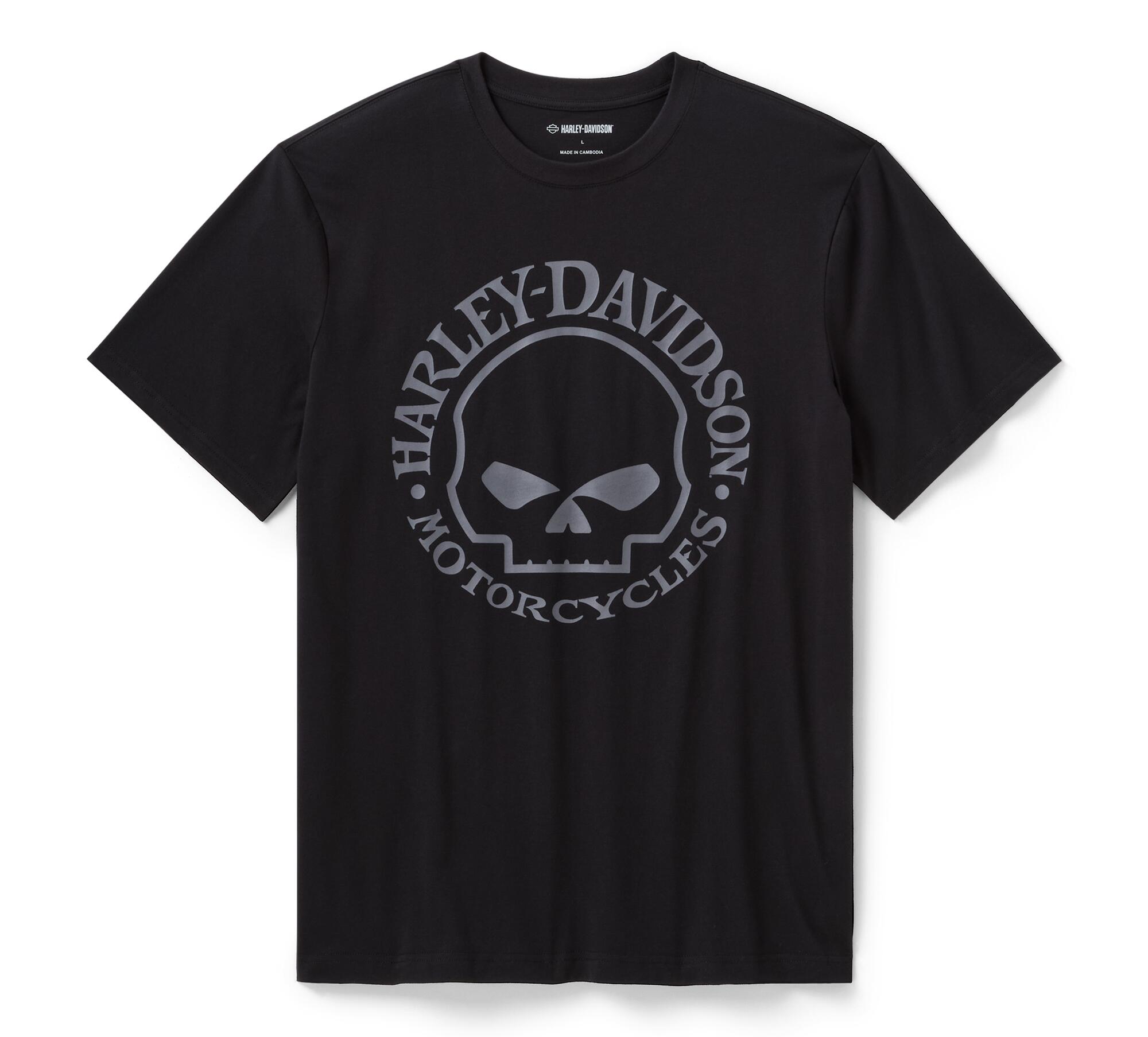 Men's Willie G Skull Hat & Tee Gift Set