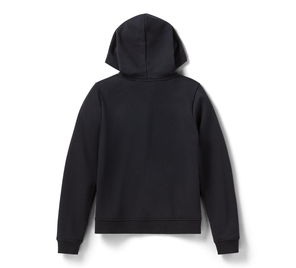 Women's Willie G Skull Bling PO Hoodie - Harley Black