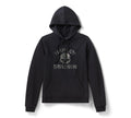 Women's Willie G Skull Bling PO Hoodie - Harley Black