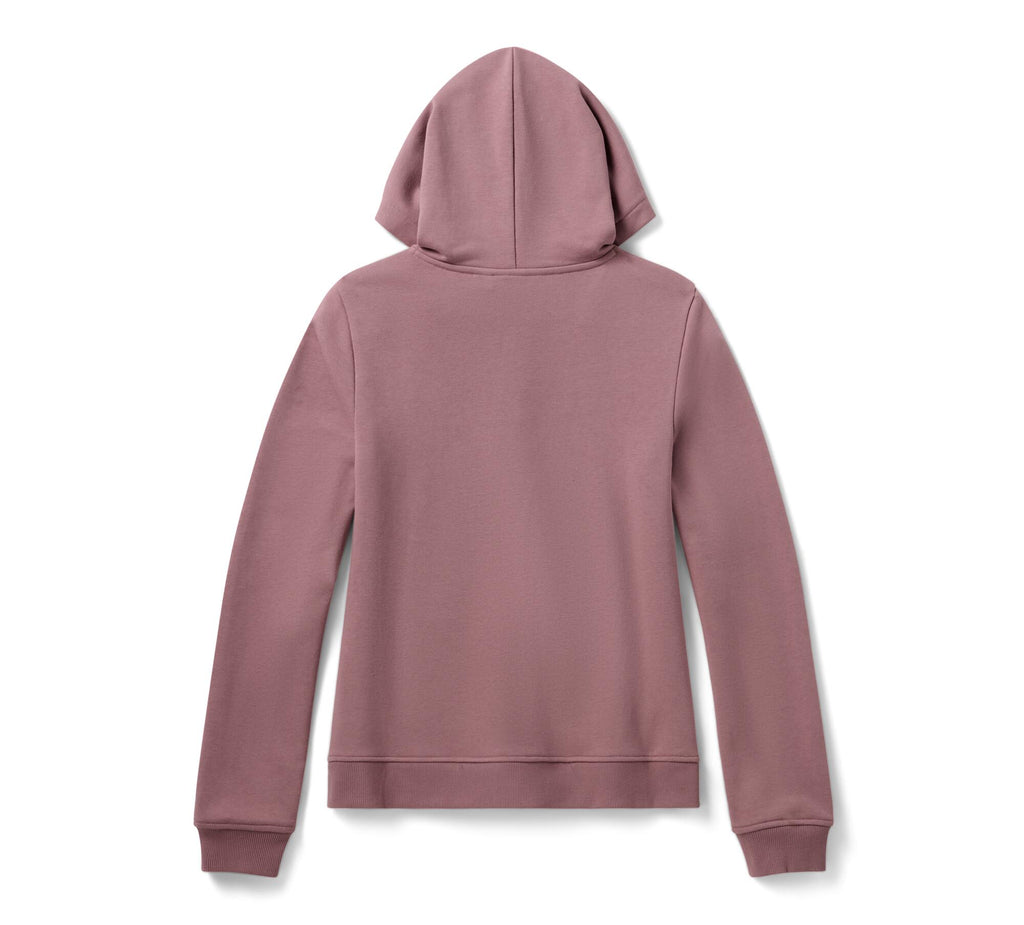 Women's Willie G Skull Bling PO Hoodie - Nostalgia Rose