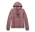 Women's Willie G Skull Bling PO Hoodie - Nostalgia Rose