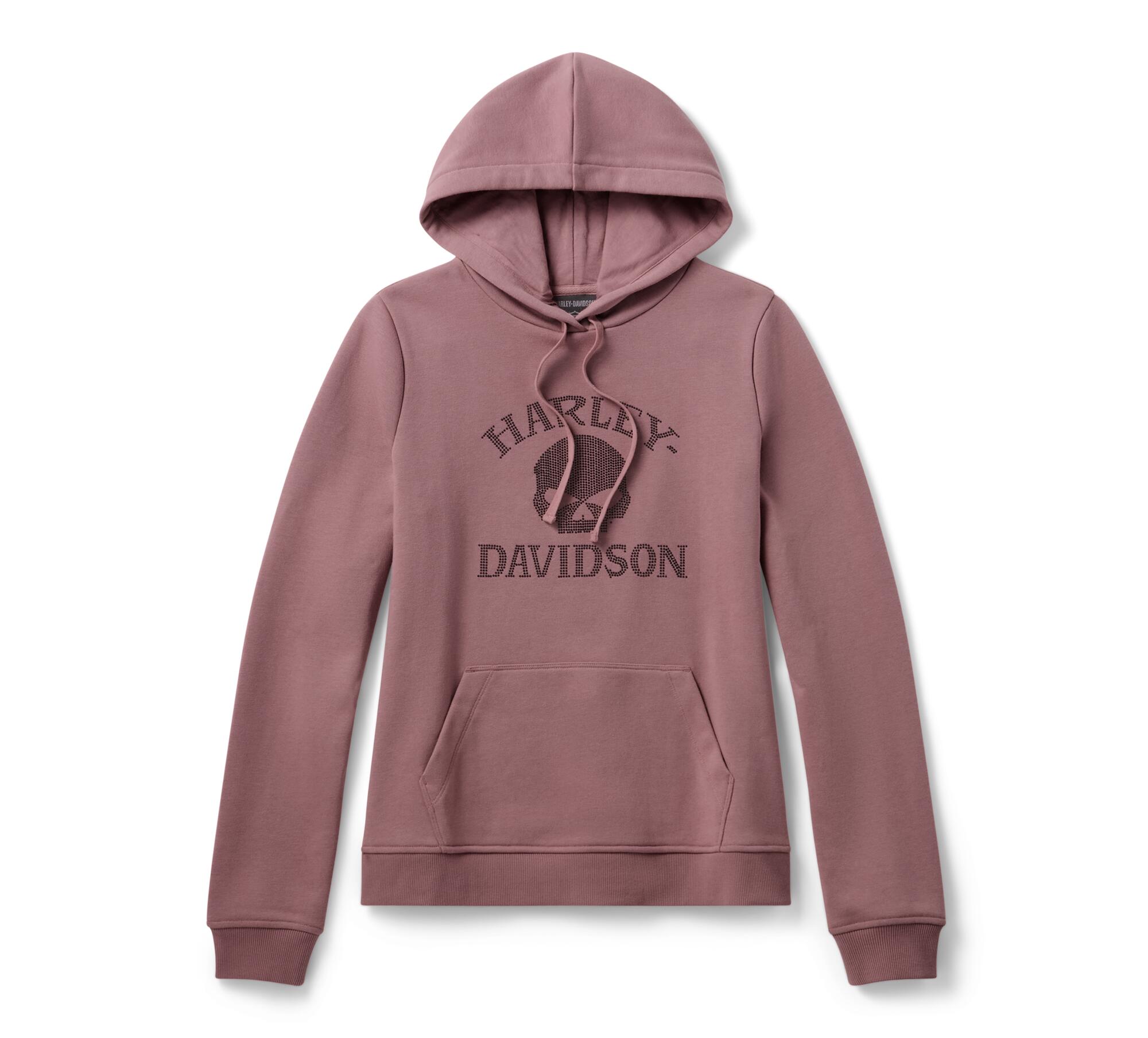 Women's Willie G Skull Bling PO Hoodie - Nostalgia Rose