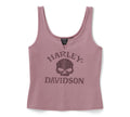 Women's Willie G Skull Bling Tank - Nostalgia Rose