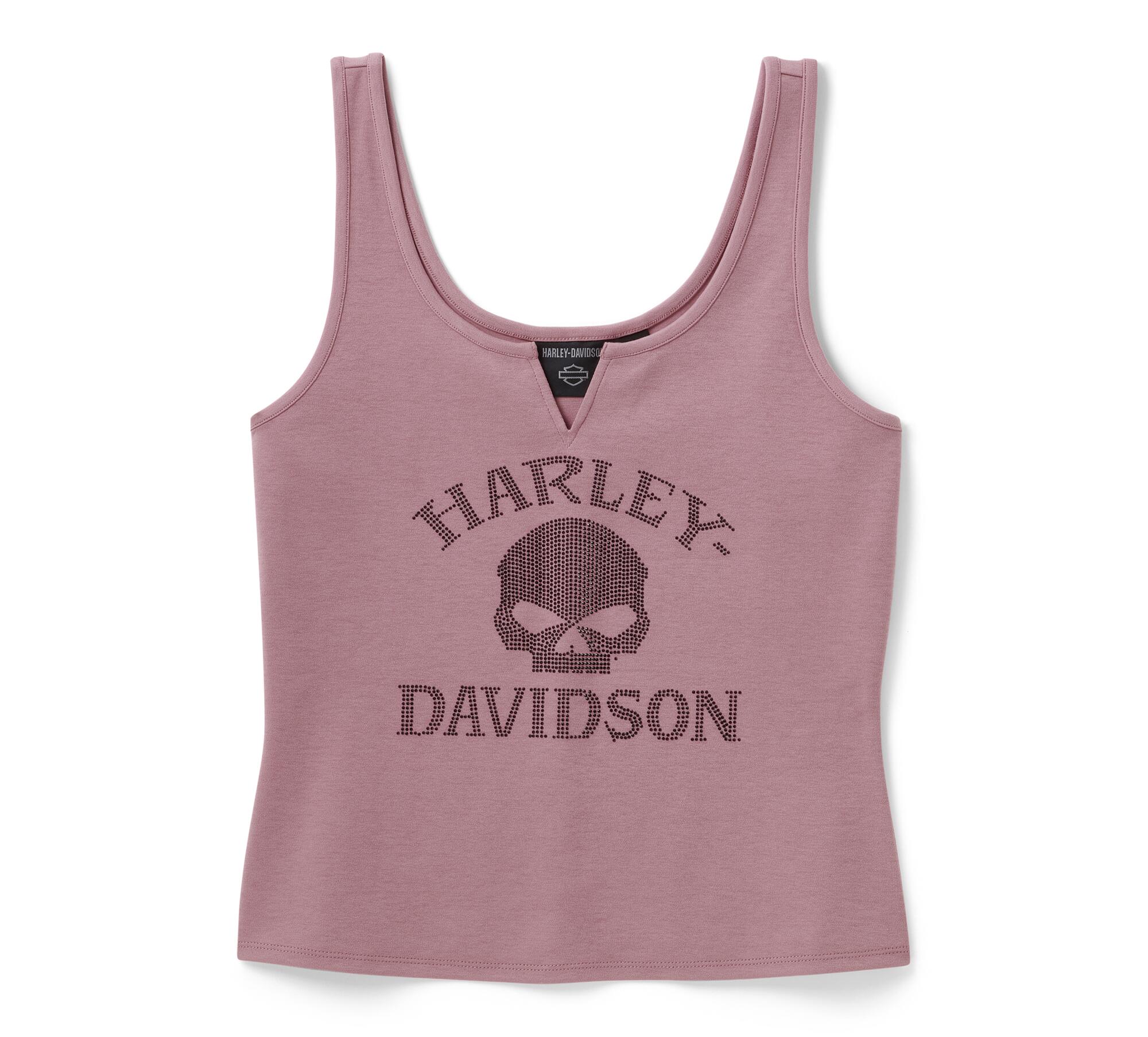 Women's Willie G Skull Bling Tank - Nostalgia Rose