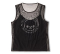 Women's Willie G Skull Bling Mesh Top - Harley Black