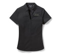 Women's Willie G Bling Garage Shirt - Harley Black