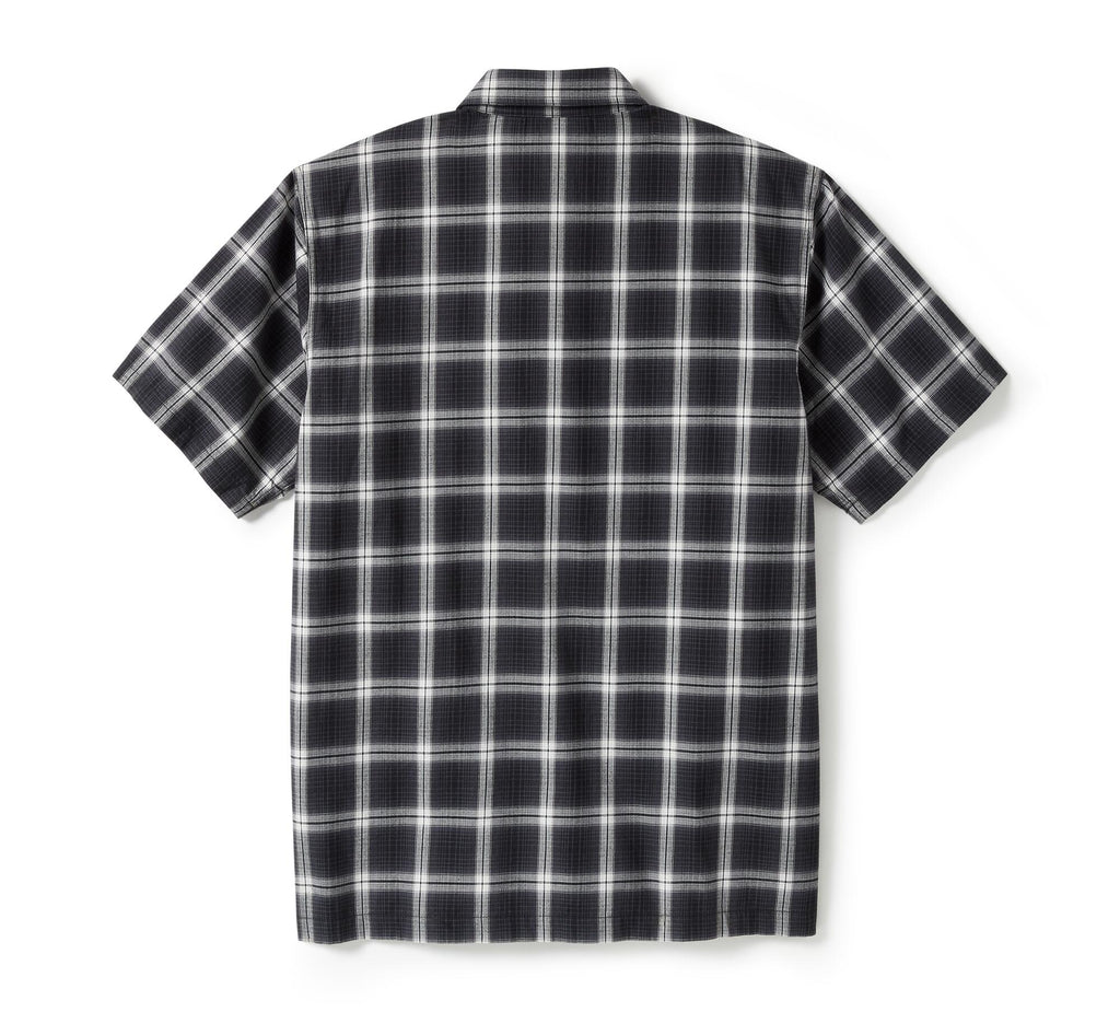 Men's Staple Short Sleeve Shirt - Plaid - Harley Black & Cloud Dancer