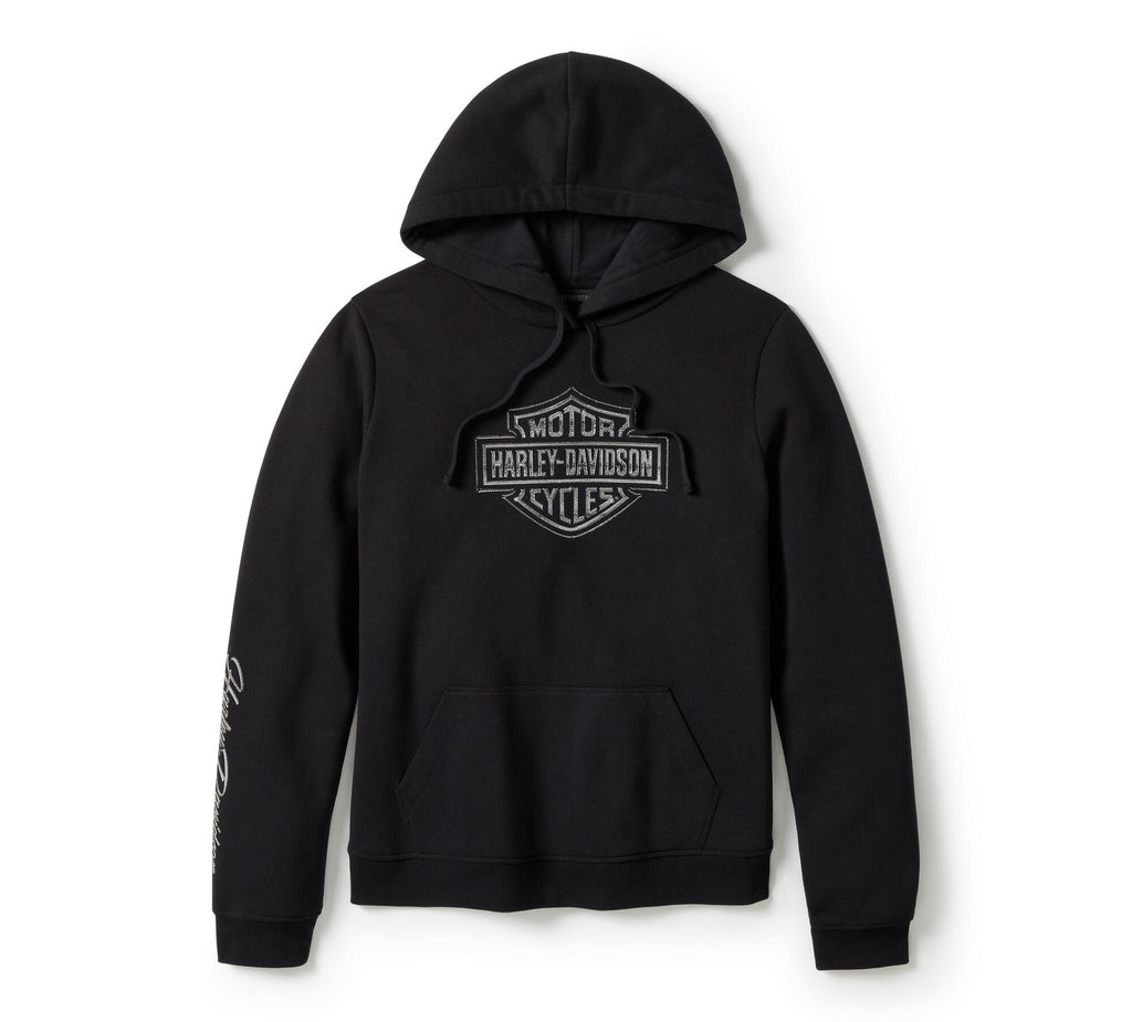 Harley-Davidson Essential Bling Pullover Fleece Hoodie Harley Black