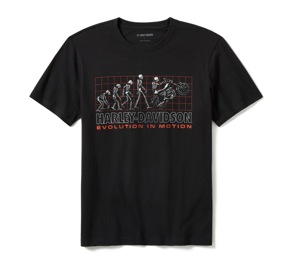 Harley-Davidson Men's Evolution Short Sleeve Shirt, Black