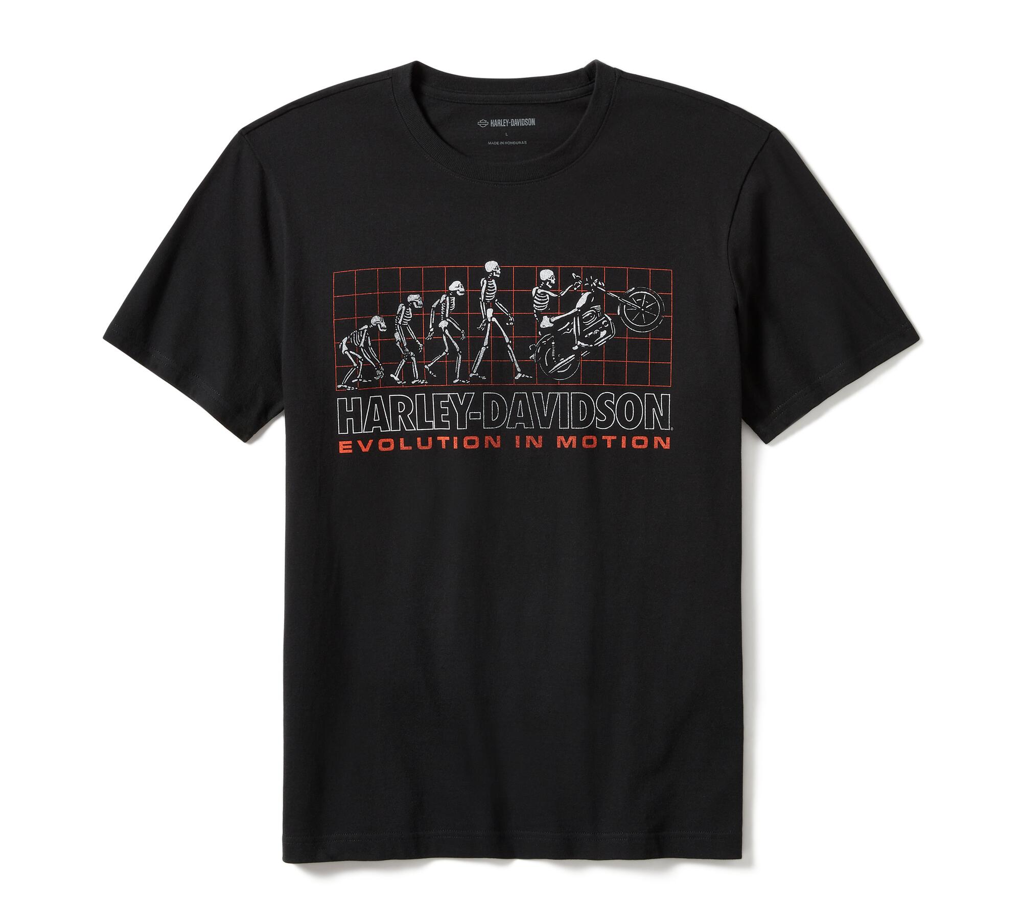 Harley-Davidson Men's Evolution Short Sleeve Shirt, Black