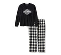 Men's Bar & Shield Buffalo Check Pajama Set