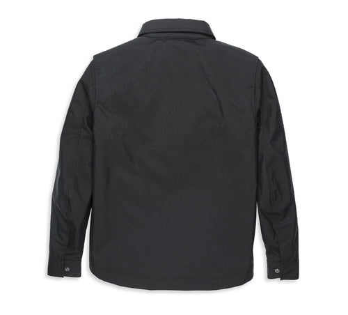 H-D® Men's Courier Canvas Riding Jacket - Black Beauty