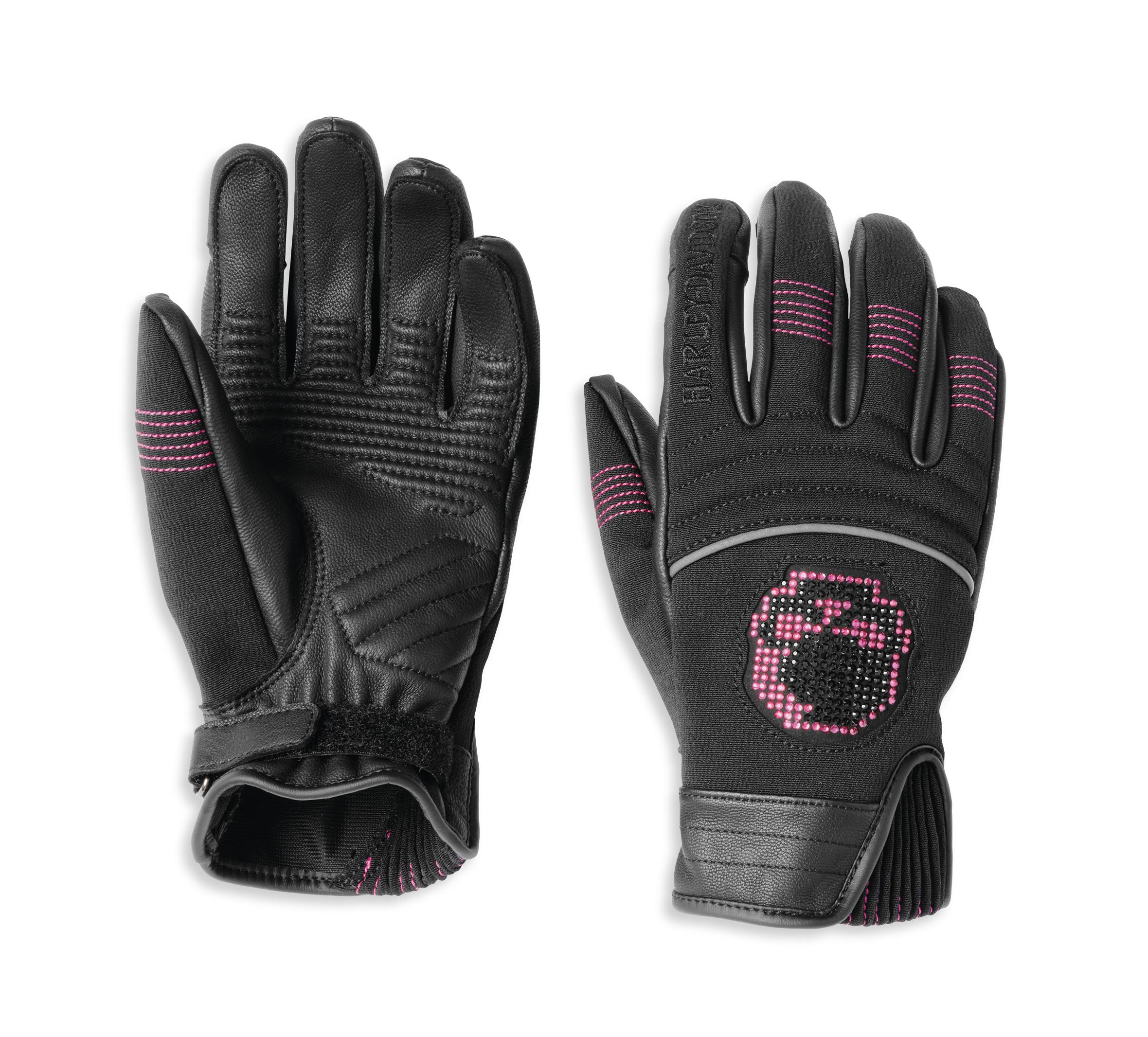 Women’s Willie G® FF Mixed Media Glove with Rhinestones