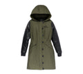 Harley-Davidson® Women's Up North Parka w/ Leather Sleeves - Green