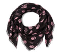 Women's Willie G Skull Shawl - Print - Harley Black & Nostalgia Rose