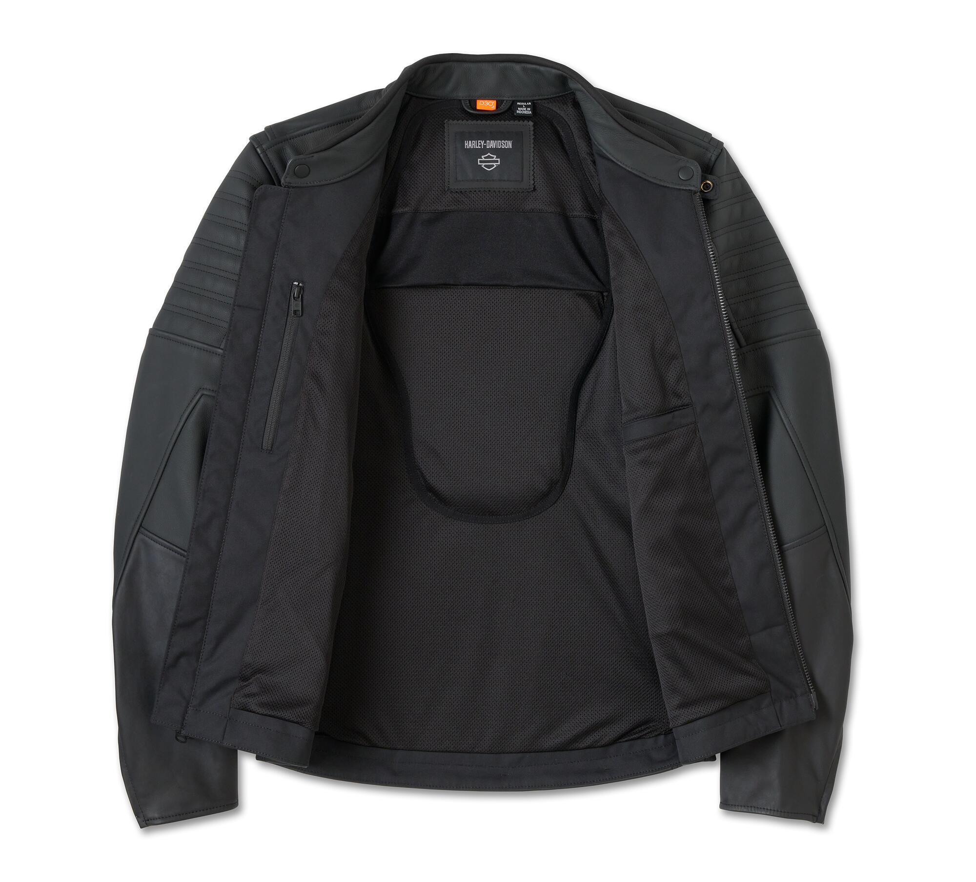 Willie G Skull Graphic Leather Riding Jacket