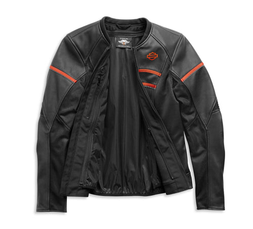 Harley-Davidson Damen Leather Jacket Brawler black