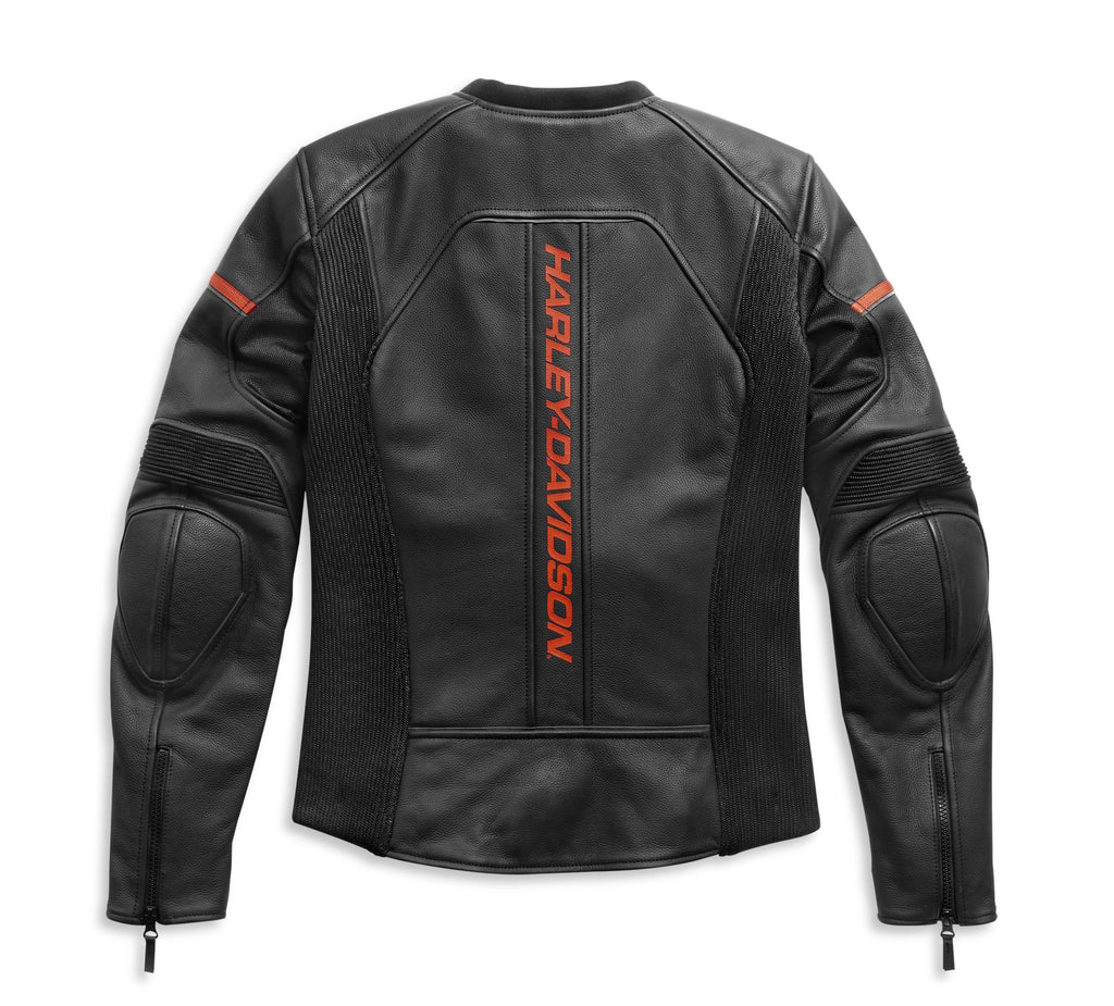 Harley-Davidson Damen Leather Jacket Brawler black