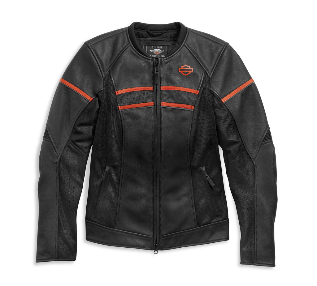 Harley-Davidson Damen Leather Jacket Brawler black