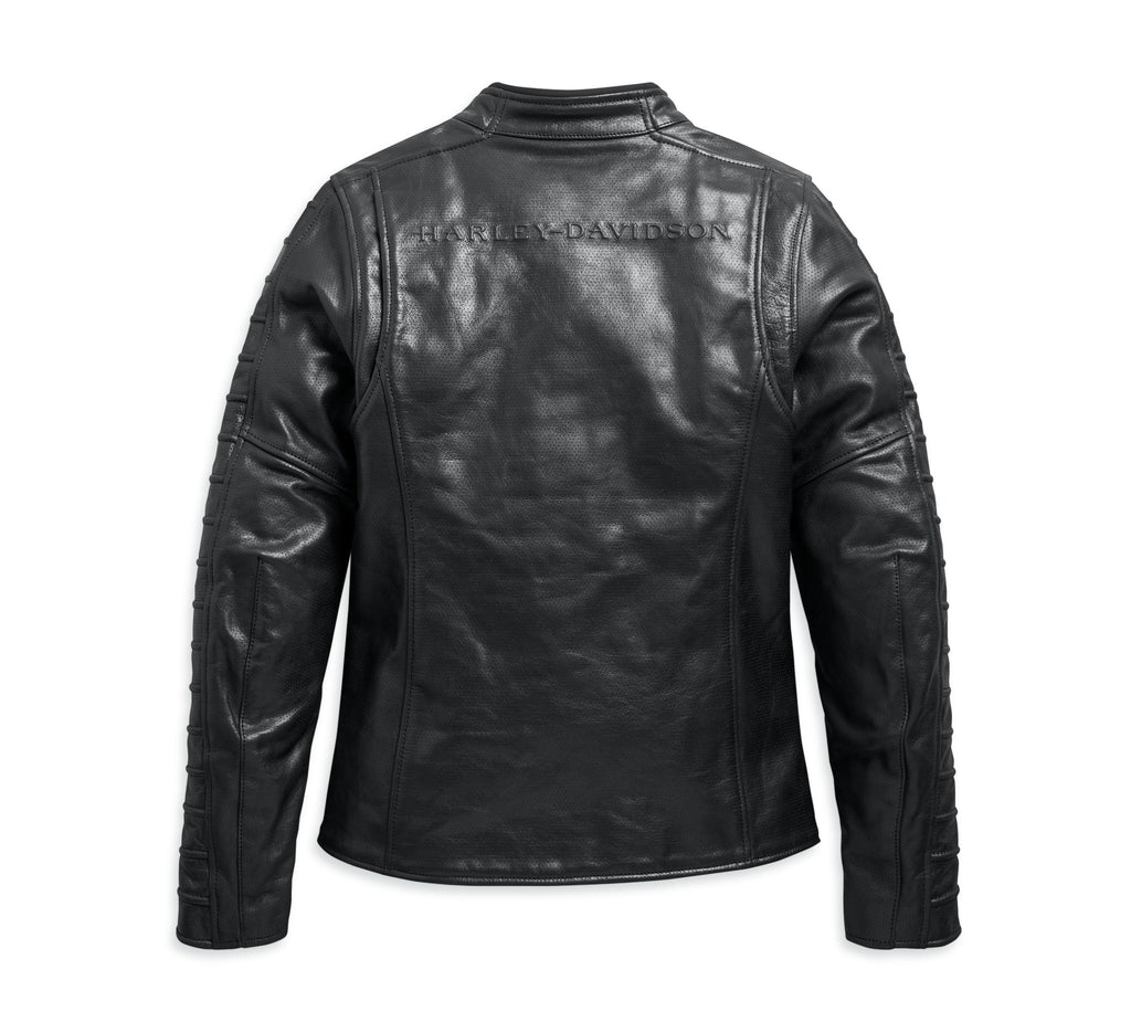 OZELLO PERFORATED LEATHER JACKET