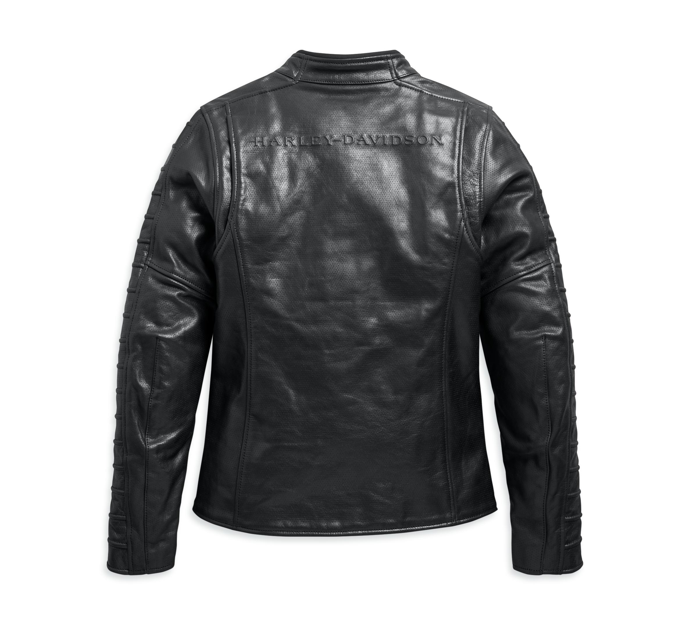 OZELLO PERFORATED LEATHER JACKET