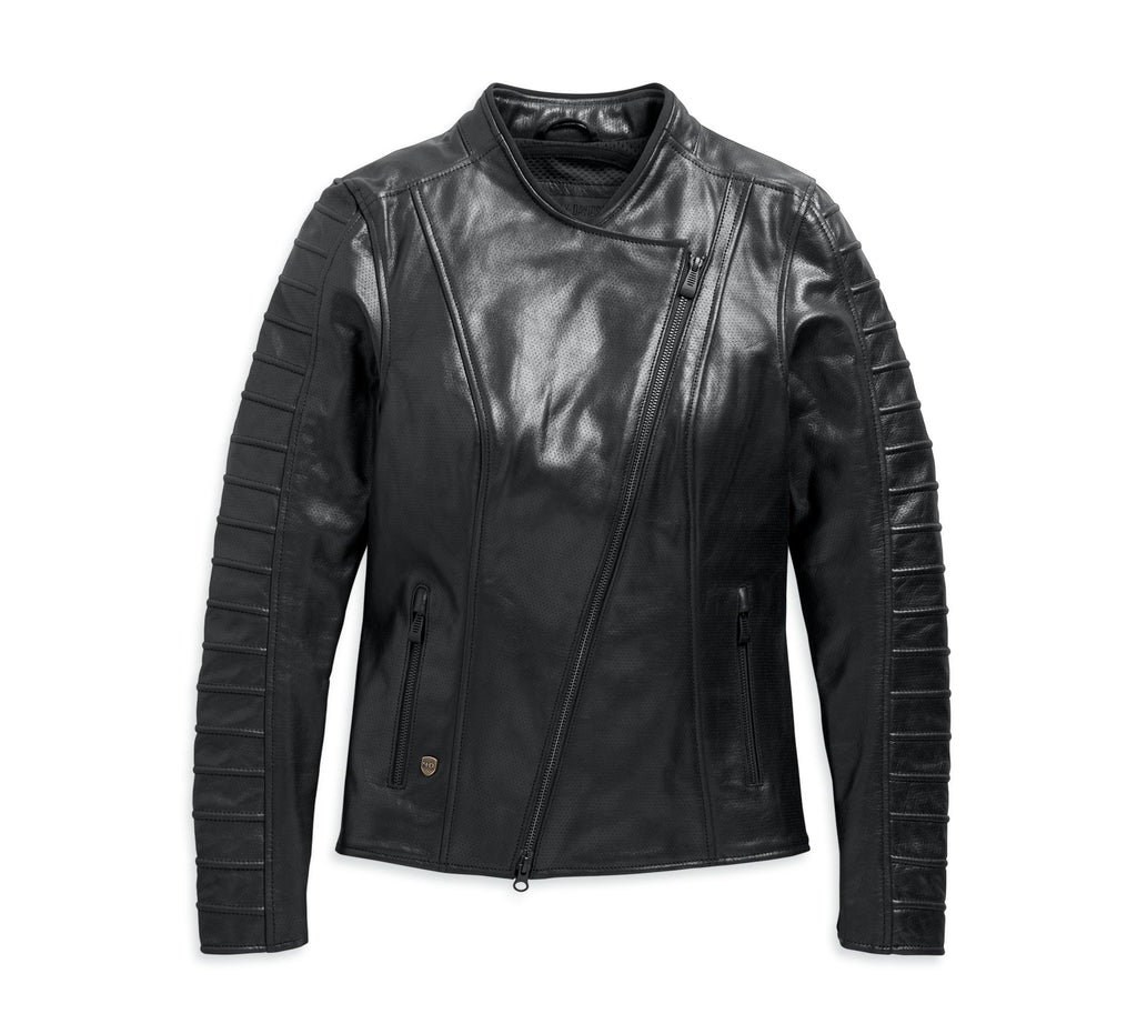 OZELLO PERFORATED LEATHER JACKET