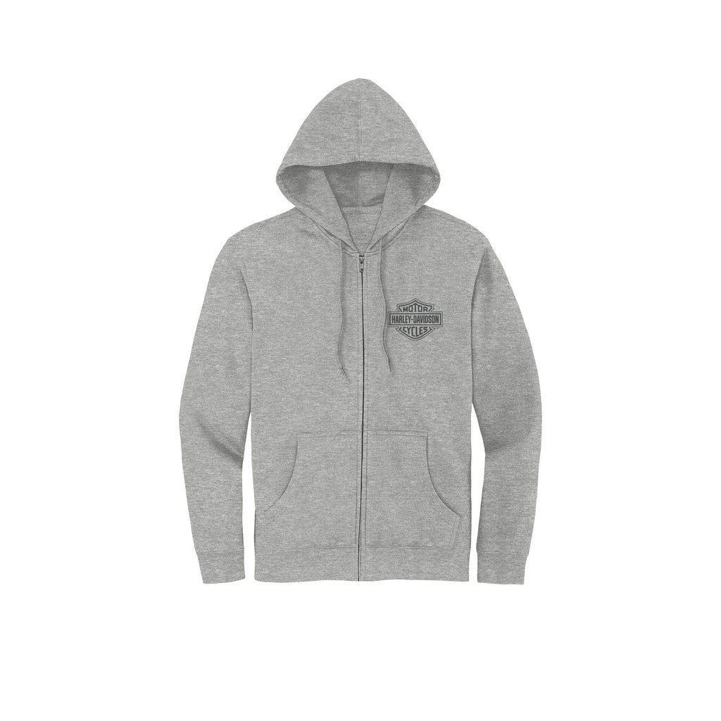 Harley-Davidson women´s Zip Hoodie Special Racer Font grey