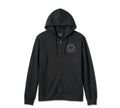 Harley-Davidson® Men's Willie G Skull Zip-Up Fleece Hoodie - Black