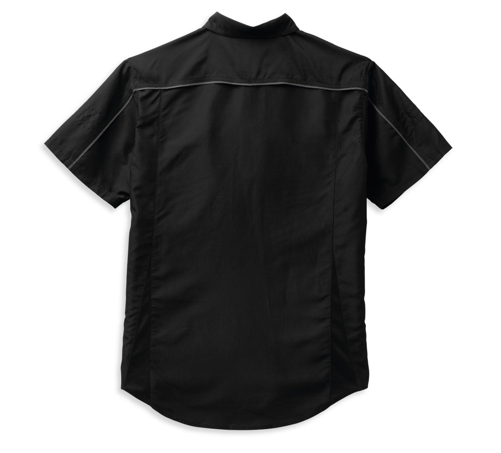 Men's Performance Bar & Shield Shirt - Black & Grey