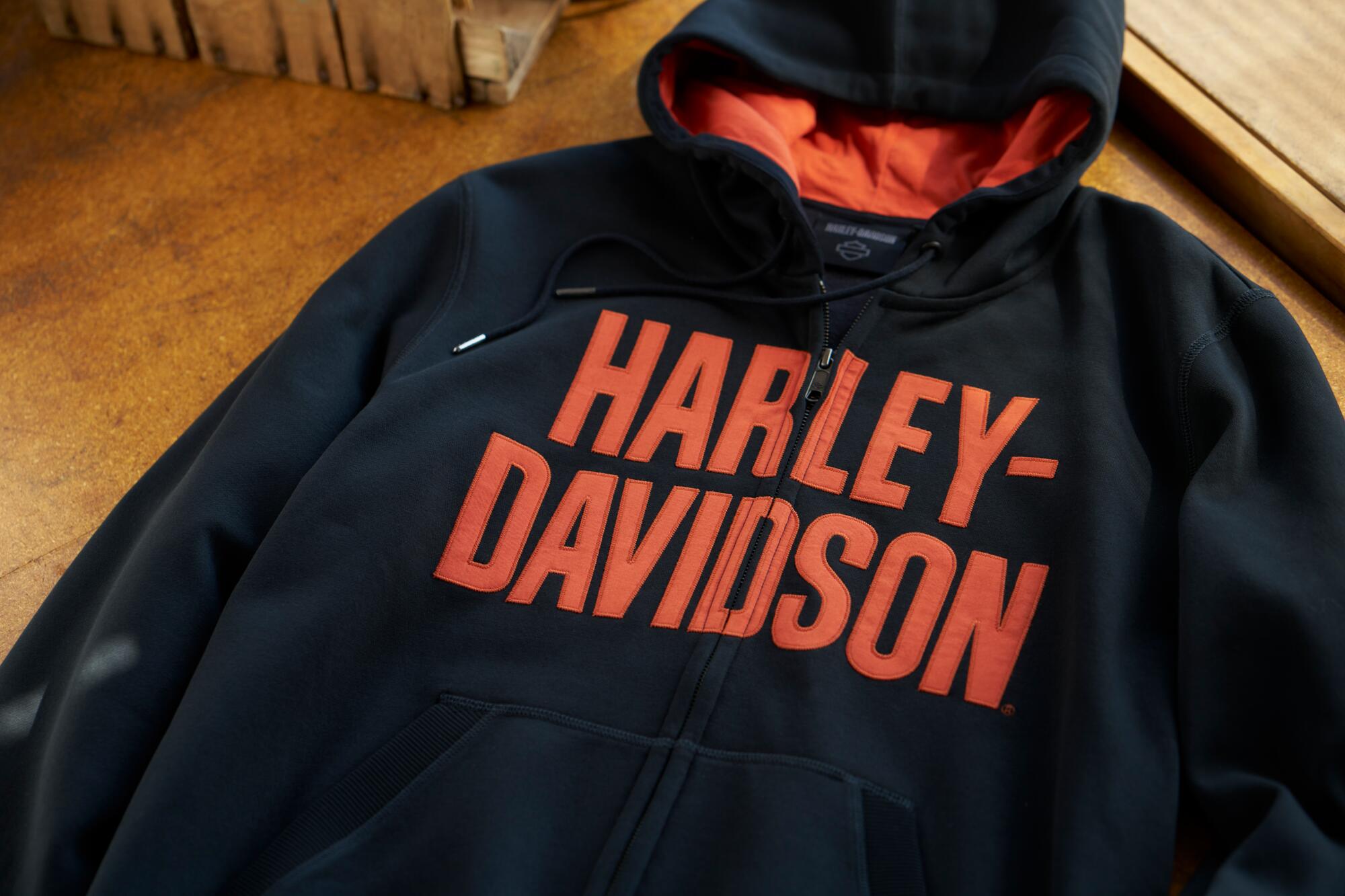 Men's Bar Font Zip-Up Hoodie