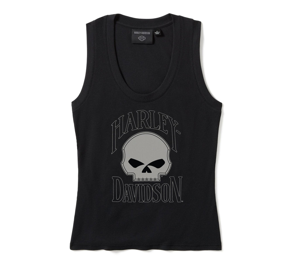 Women's Willie G™ Skull Ribbed Tank