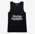 Women's Bling Chromatic Notch Neck Tank - Harley Black
