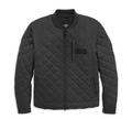 Men's Coastal Quilted Waxed Canvas Riding Jacket - Asphalt