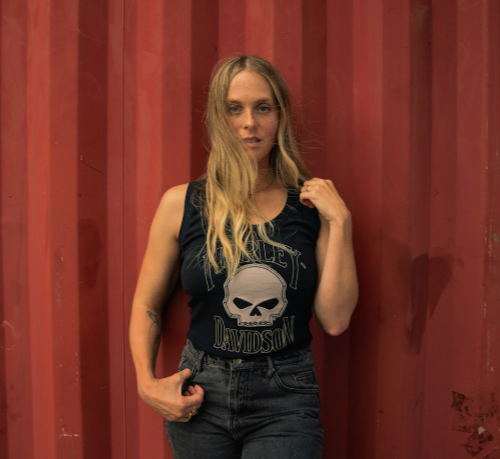 Women's Willie G™ Skull Ribbed Tank