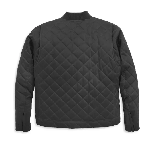 Men's Coastal Quilted Waxed Canvas Riding Jacket - Asphalt