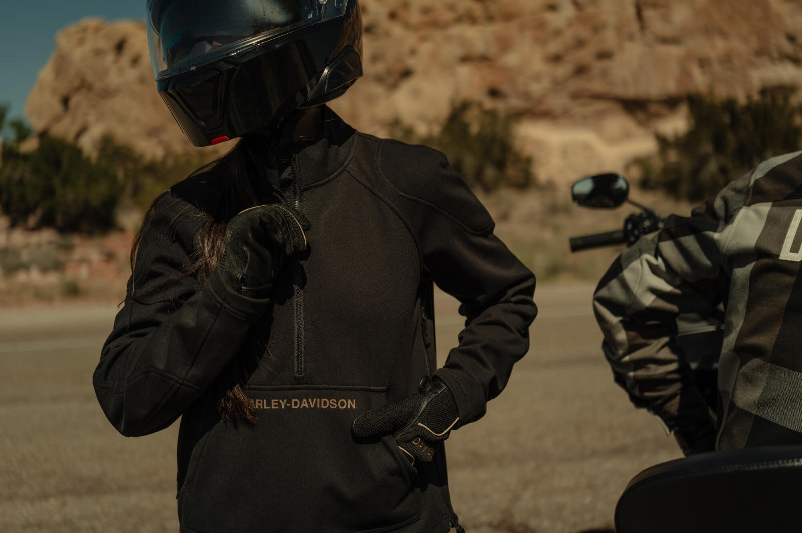 H-D Deflector Half Zip Riding Fleece